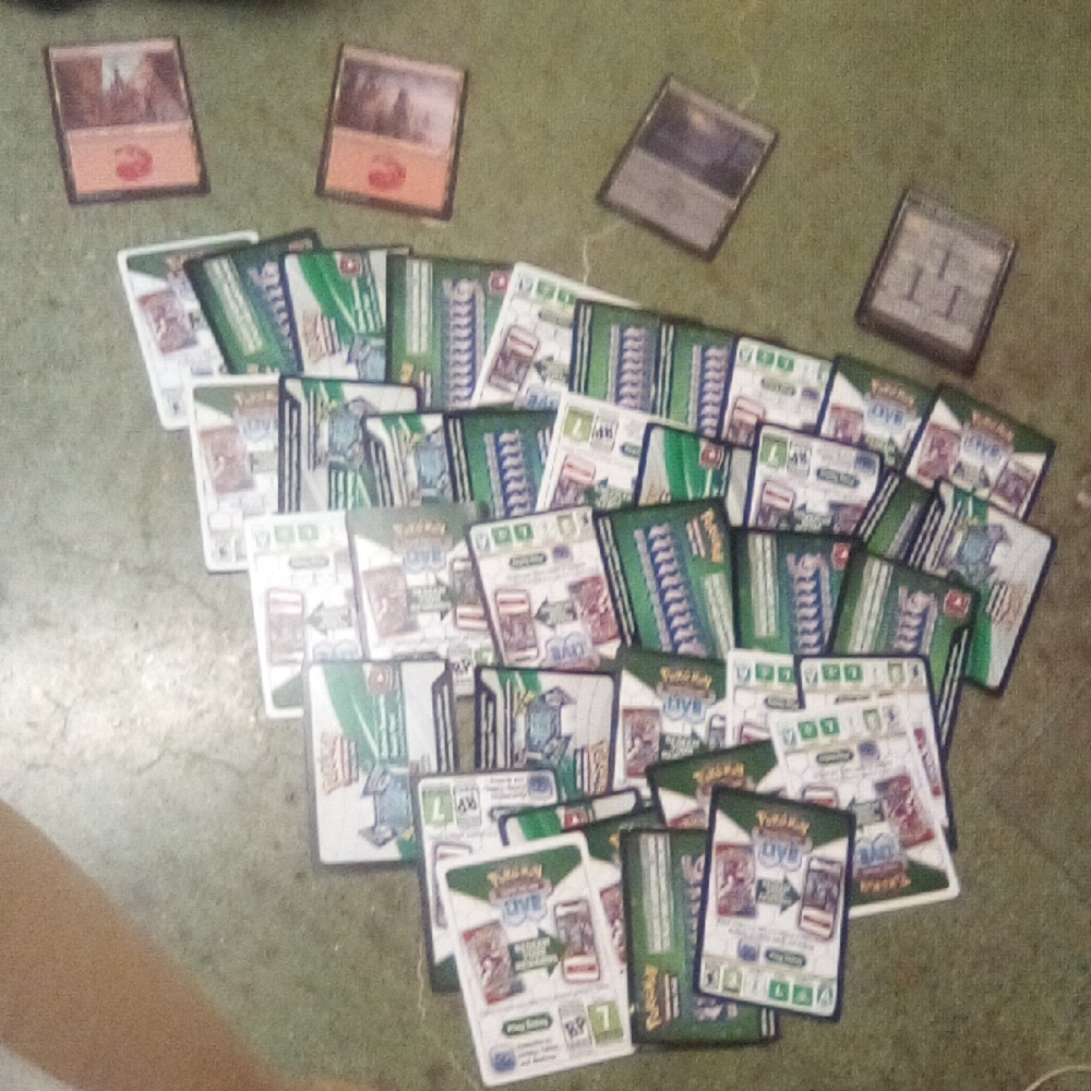 Pokemon Card Game Set - Green and White